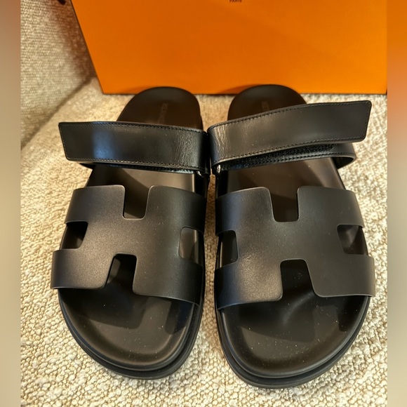 NWT - Authentic- Never Worn- Hermes Chypre Women sandal, noir; Size: … - Picture 12 of 14